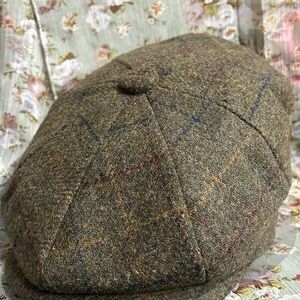 ASOS Tan Plaid Women's Newsboy Cap